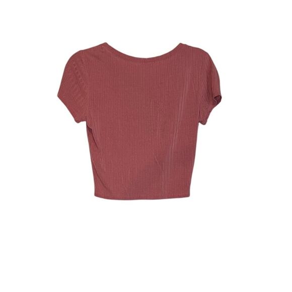 Pink Ribbed Top M - Picture 2 of 4